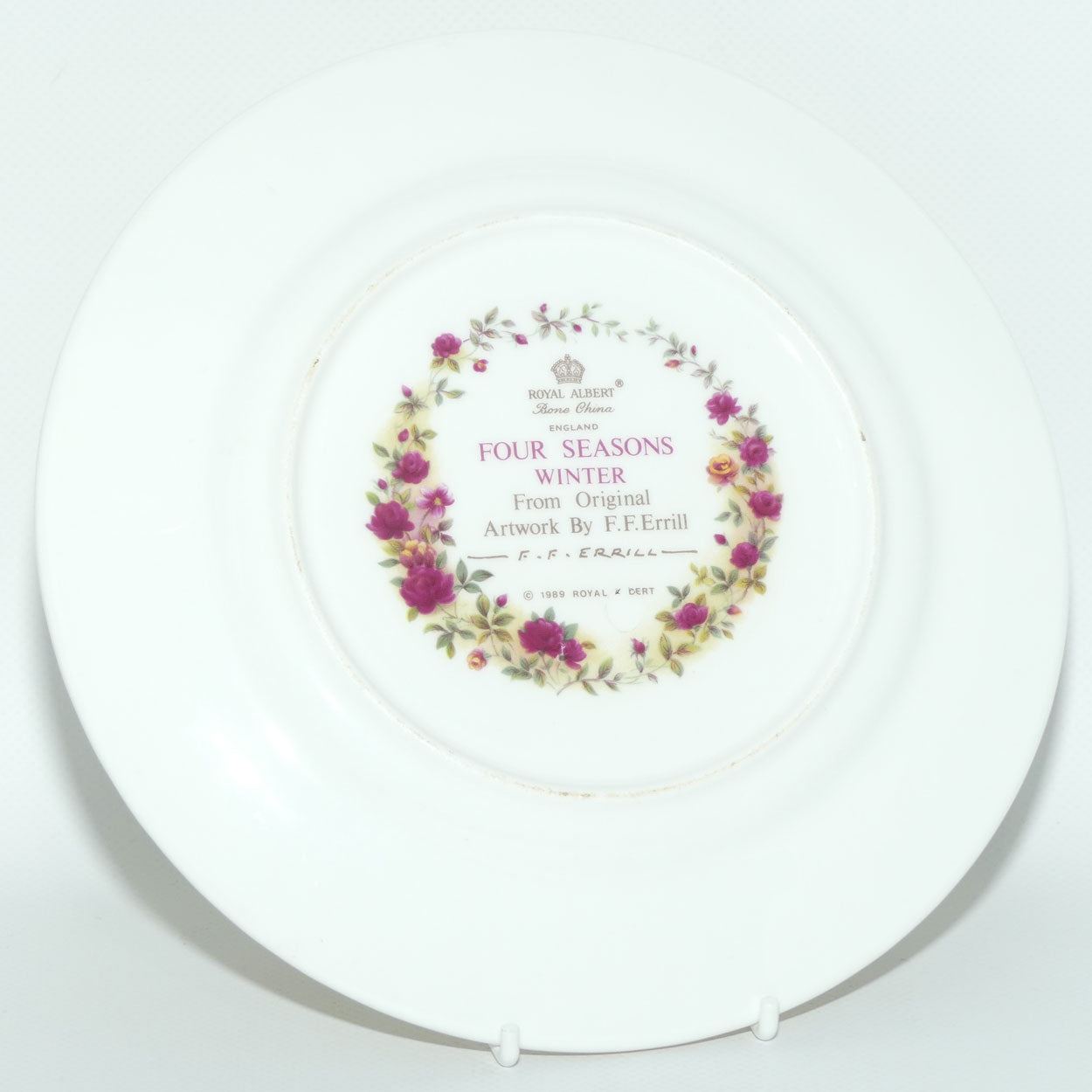 Royal Albert Bone China England | Four Seasons series plate | Winter by FF Errill