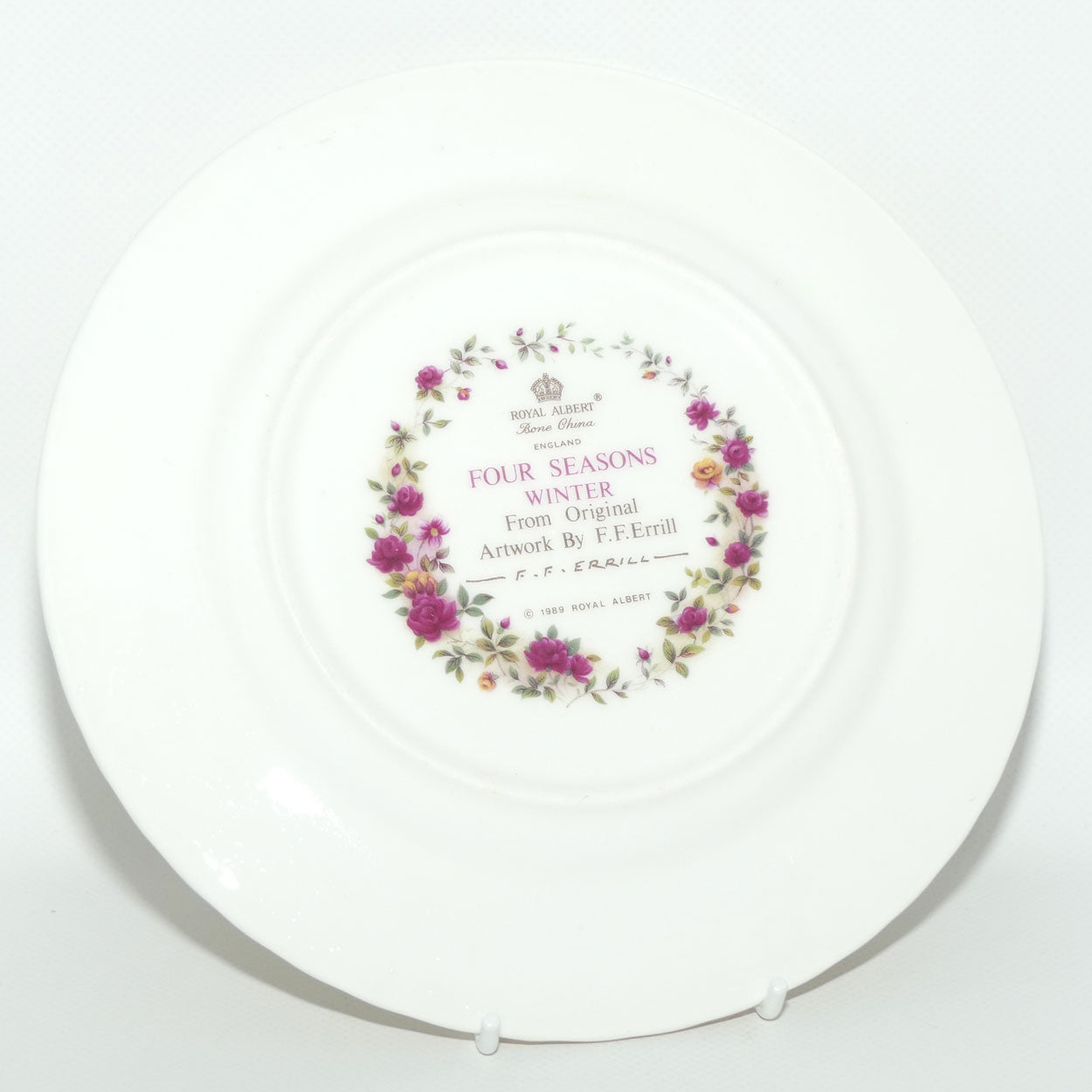 Royal Albert Bone China England | Four Seasons series plate | Winter by FF Errill | boxed