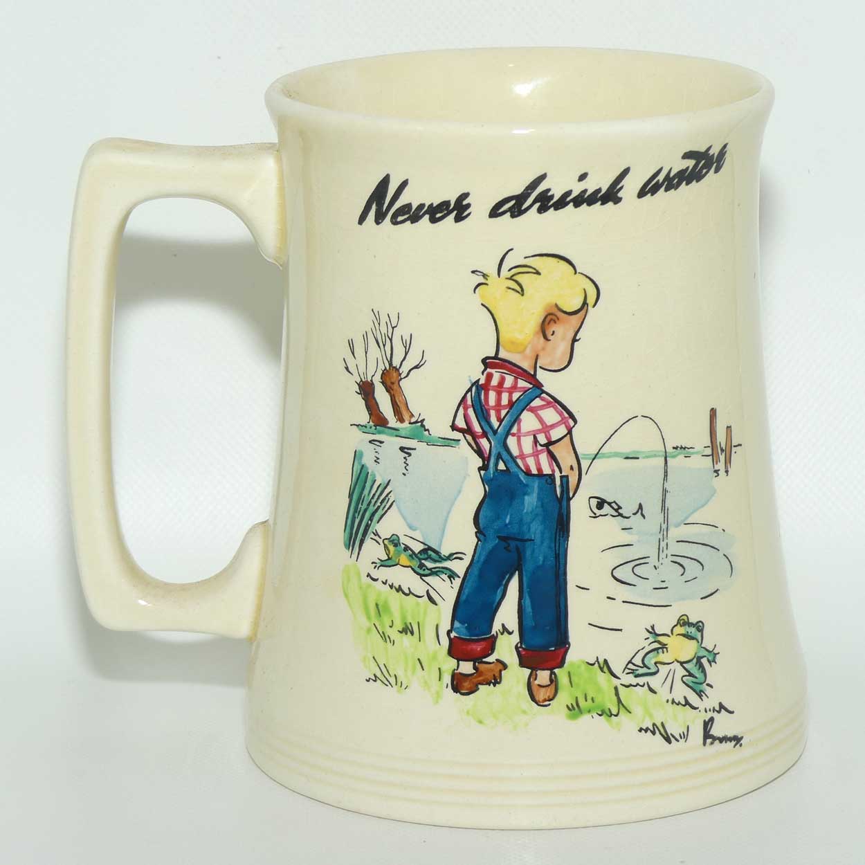 Royal Winton Retro Kitch tankard Never Drink Water
