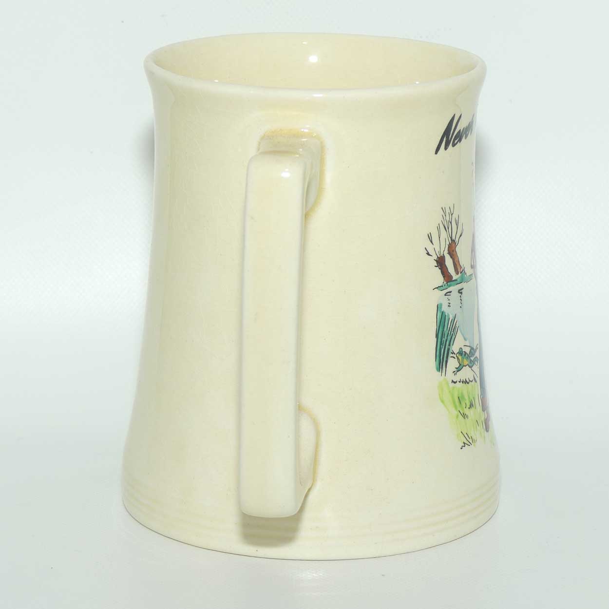 Royal Winton Retro Kitch tankard Never Drink Water