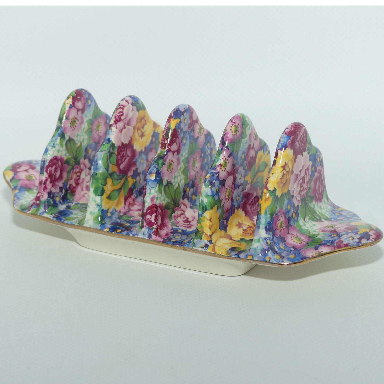 Royal Winton Grimwades Chintz Julia pattern 4 slice toast rack