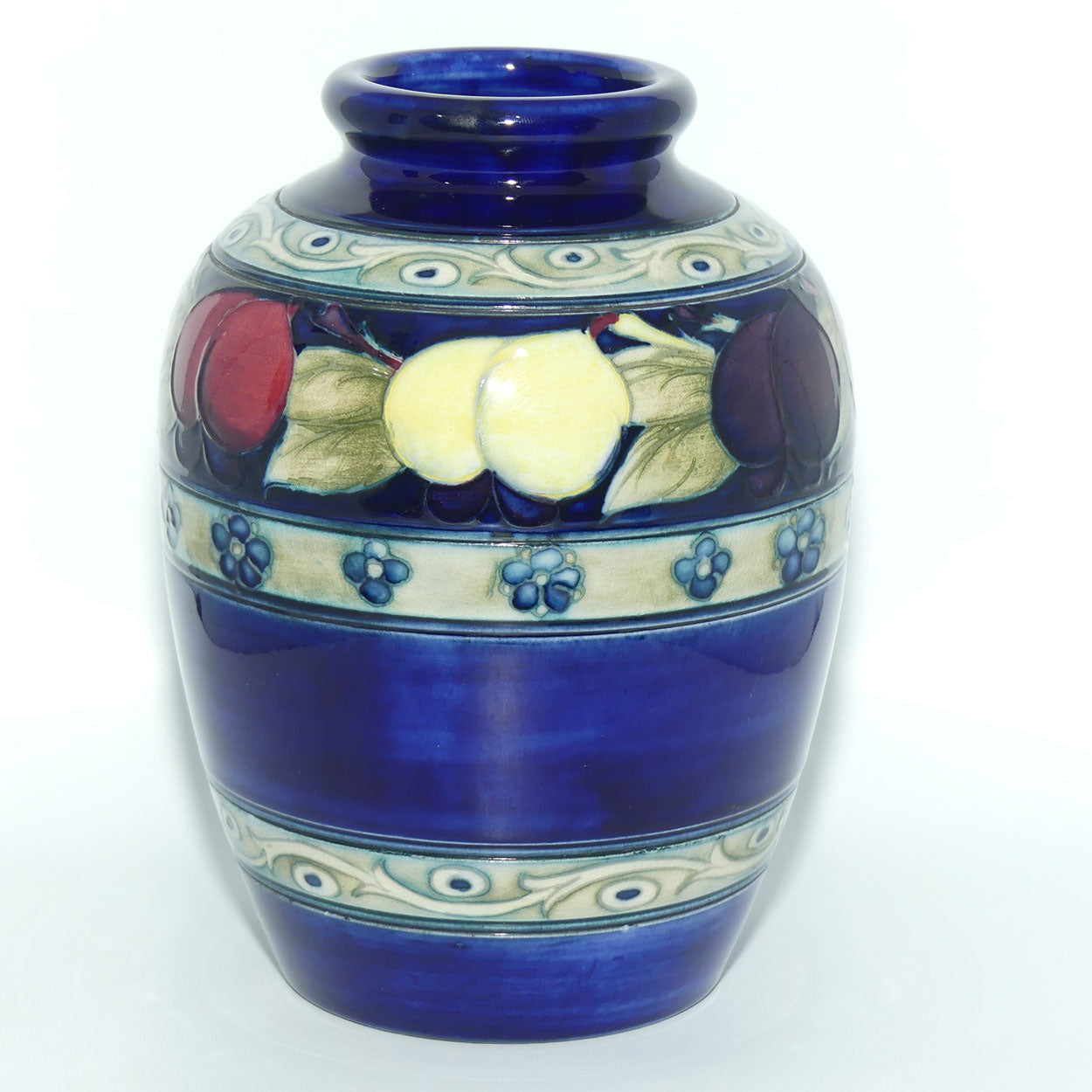 William Moorcroft Banded Wisteria vase 216/6 (Three Bands)