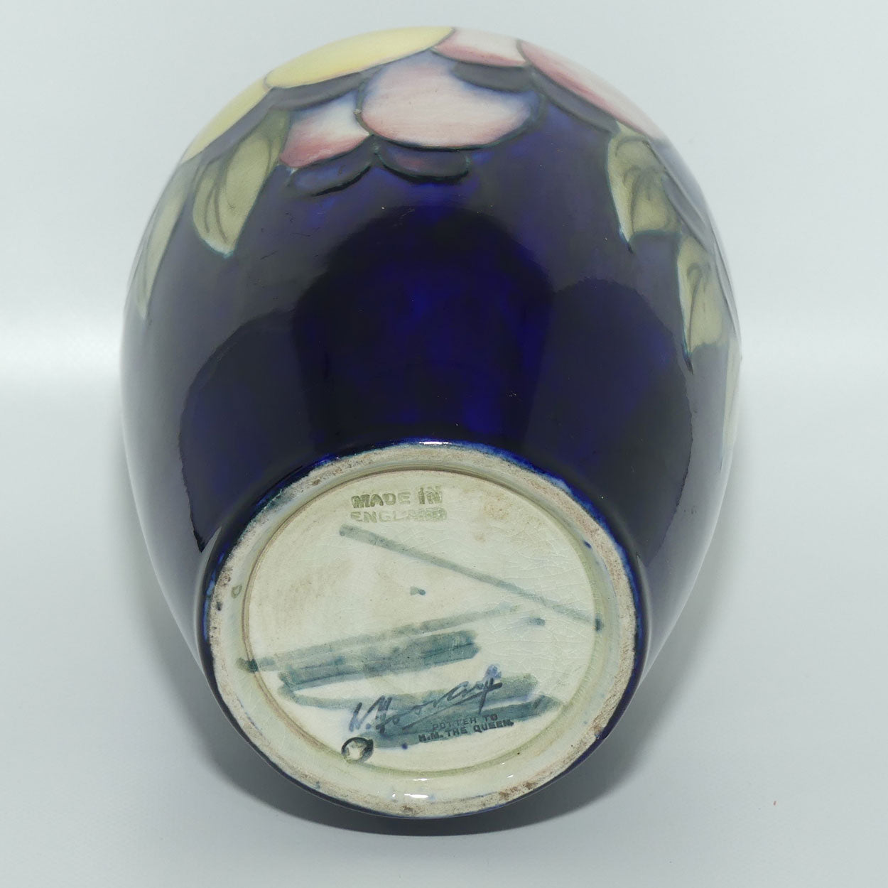 William Moorcroft Wisteria bulbous vase