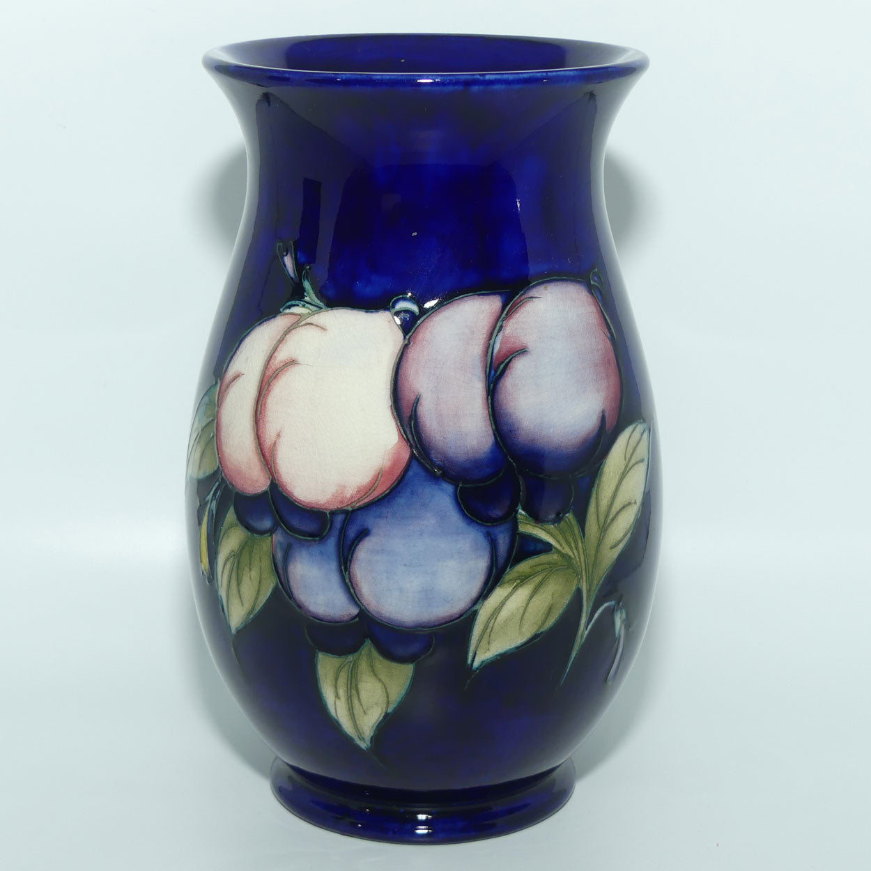 William Moorcroft Wisteria unusual ovoid shape vase
