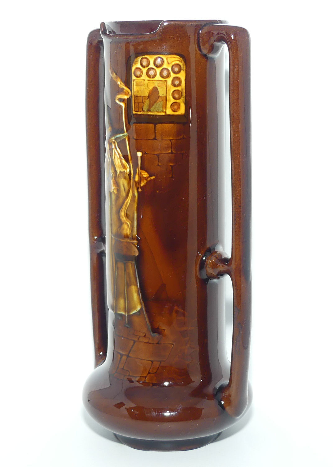 Royal Doulton Kingsware Wizard vase | Double handles
