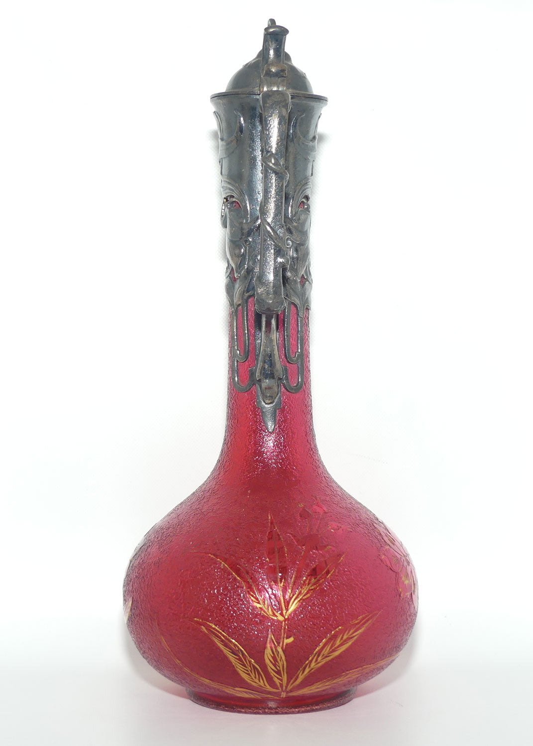 WMF Art Nouveau claret jug with WMF Ikora Glass body | c.1915