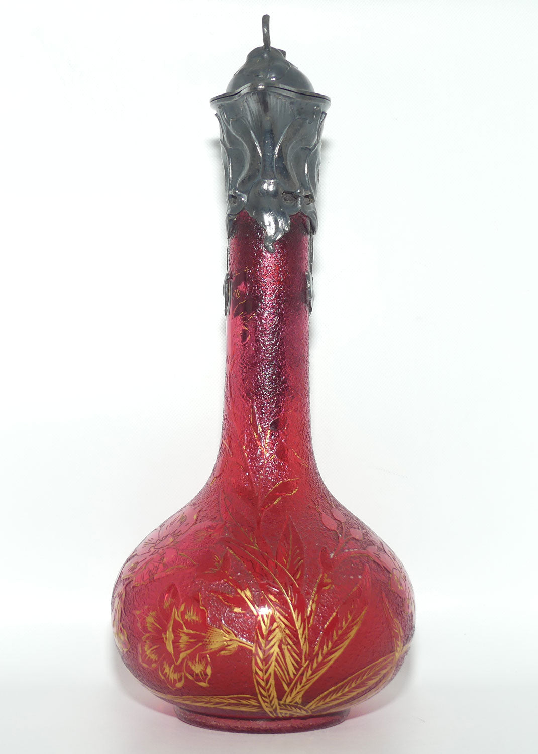 WMF Art Nouveau claret jug with WMF Ikora Glass body | c.1915