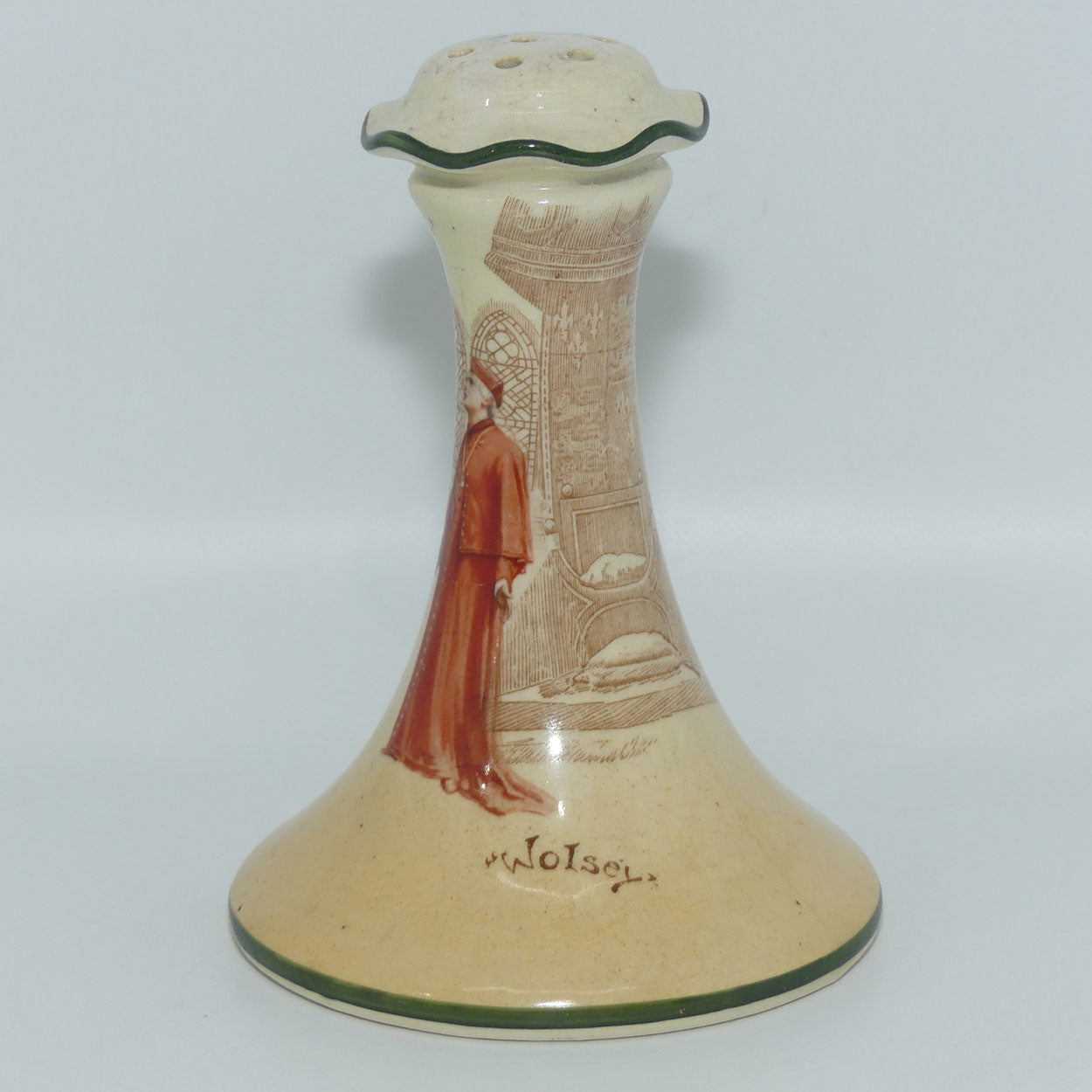 Royal Doulton Shakespearean hatpin holder D3746 Wolsey