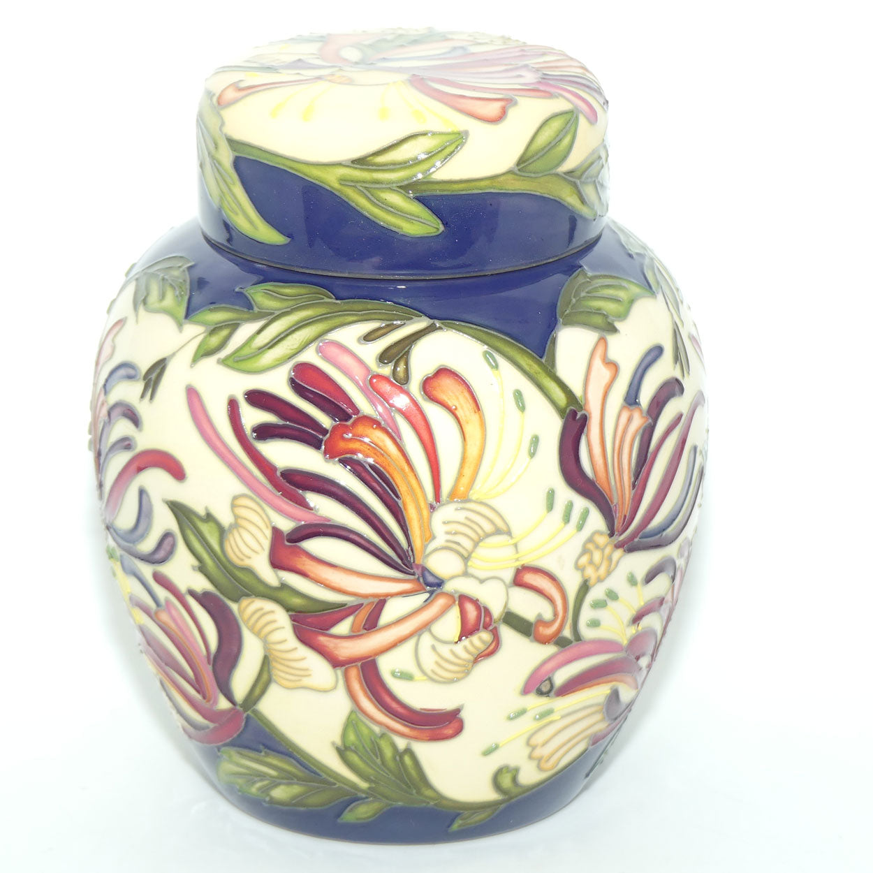 Moorcroft Woodbine Honeysuckle Ginger Jar 769/6 (Num Ed)