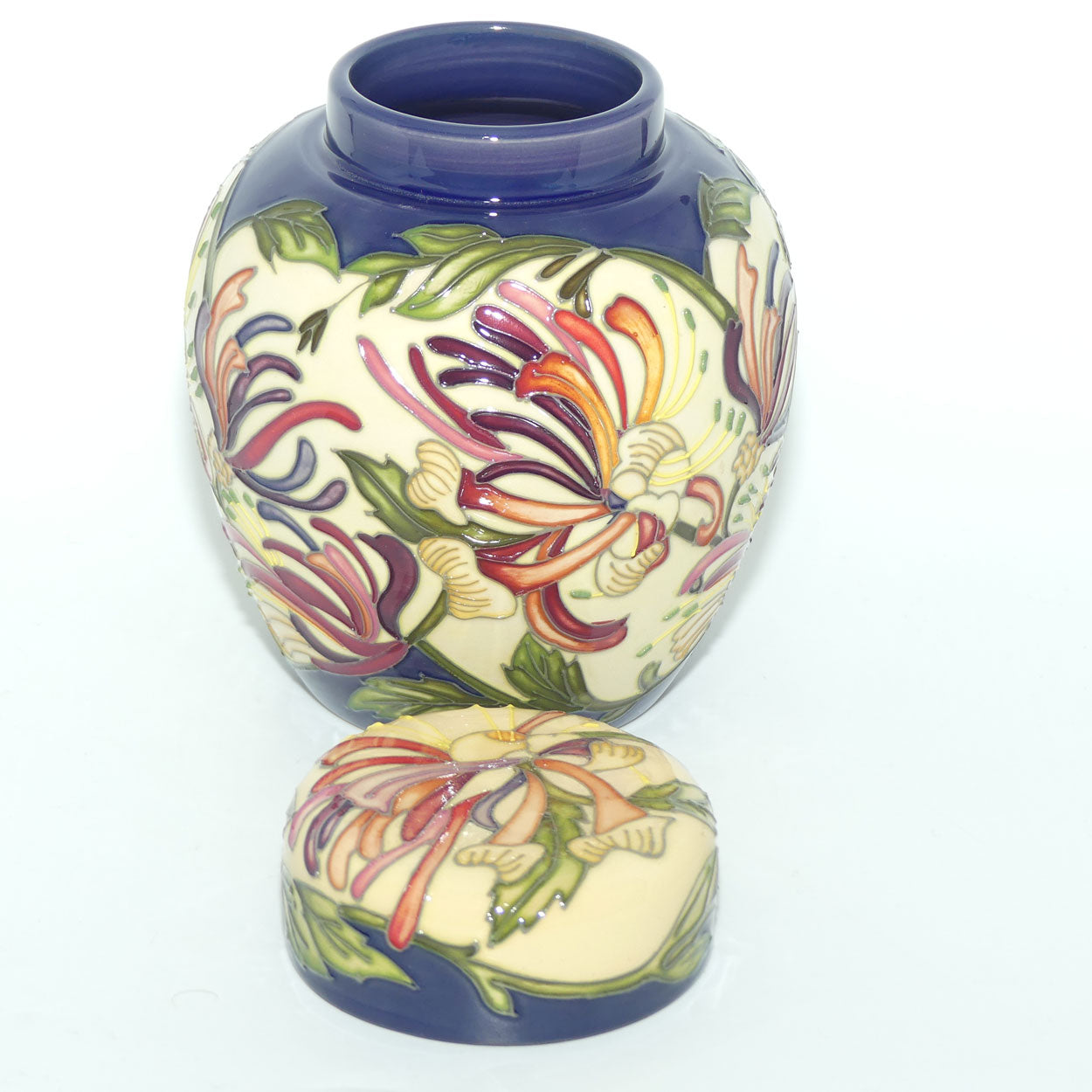 Moorcroft Woodbine Honeysuckle Ginger Jar 769/6 (Num Ed)