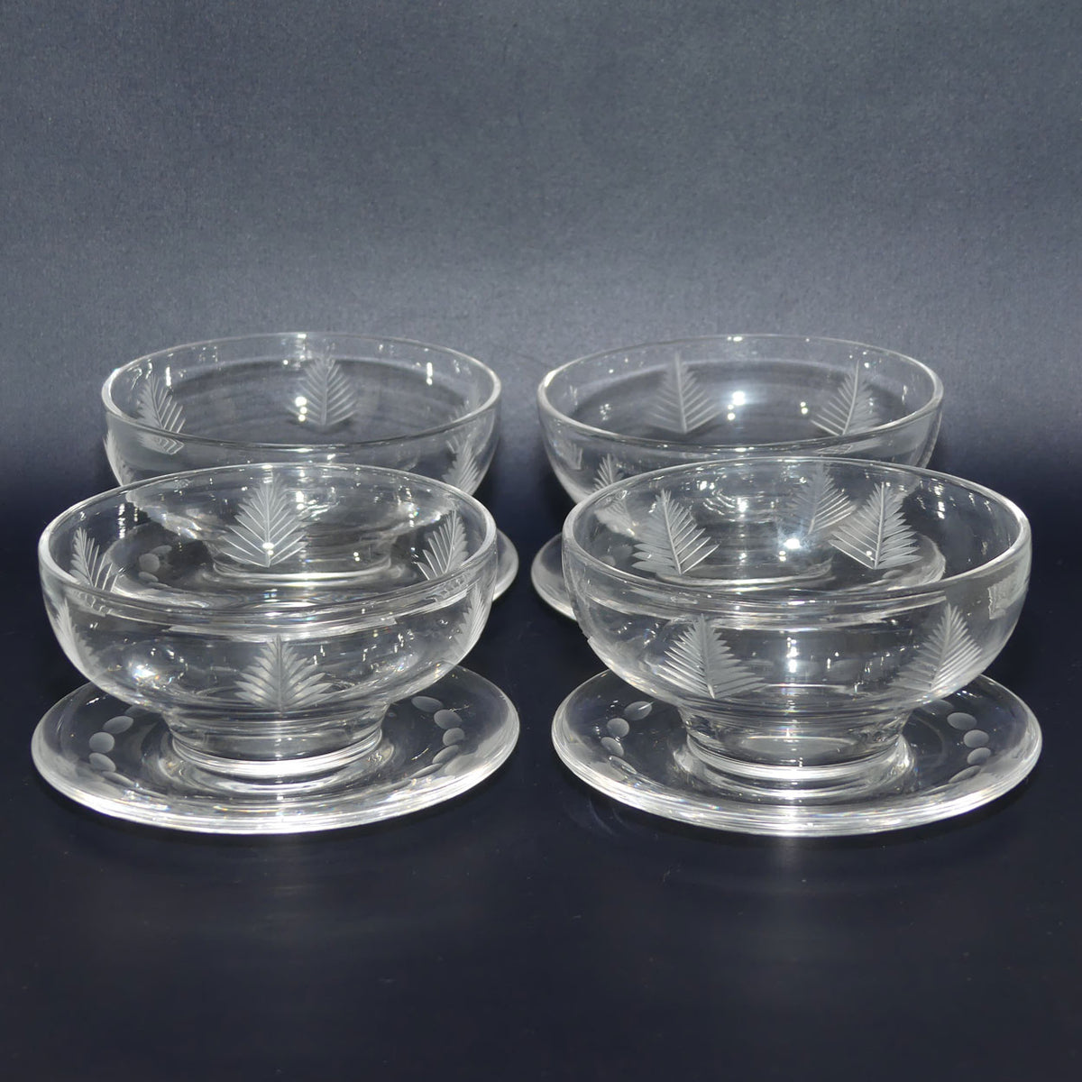 Stuart Crystal Woodchester set of 6 comports