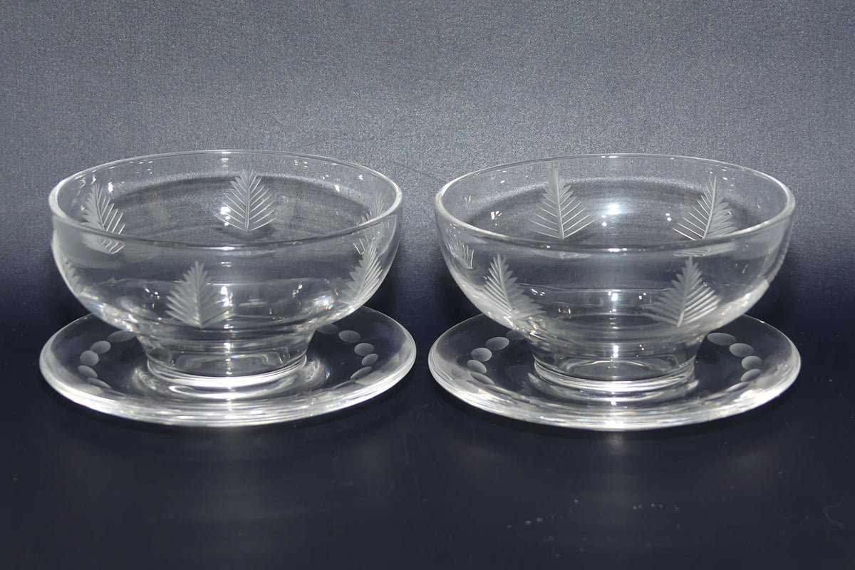 Stuart Crystal Woodchester set of 6 comports