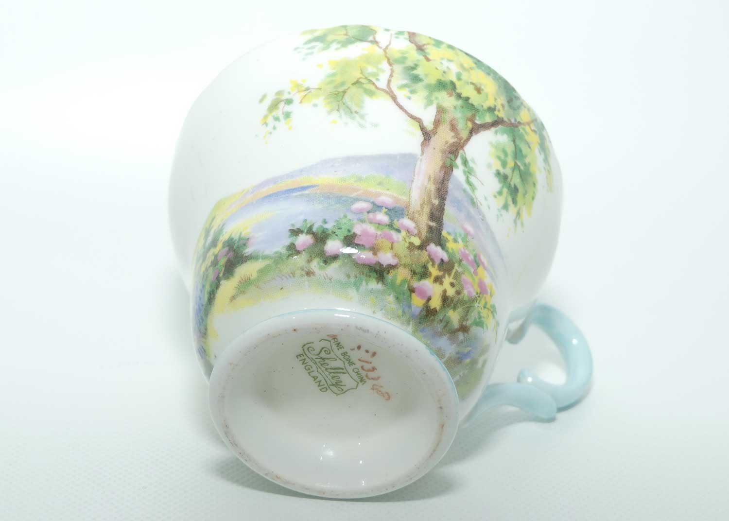 Shelley Richmond shape Woodland coffee duo | Gilt Trim | 13348