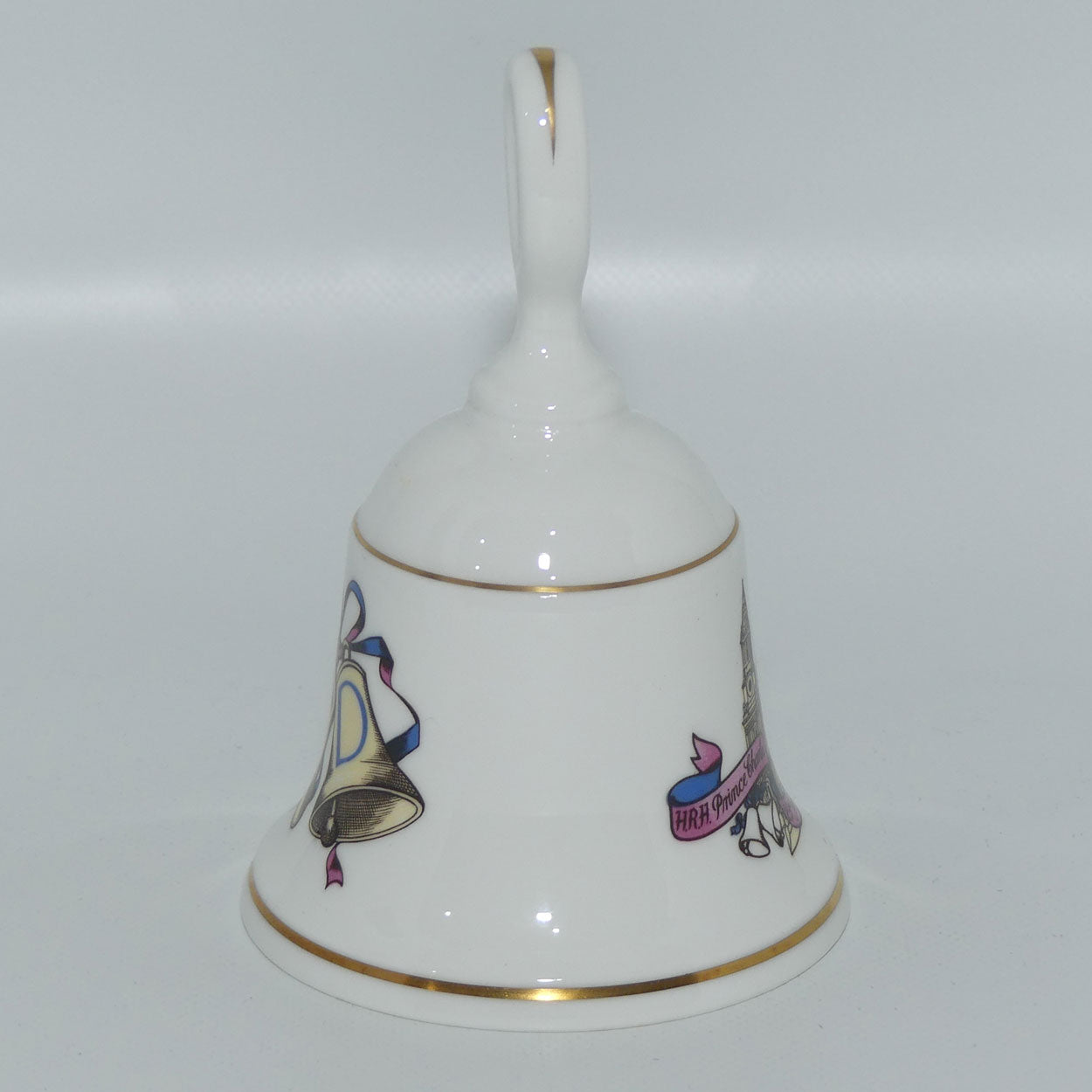 Royal Worcester HRH Prince Charles Lady Diana Spencer Wedding 29th July 1981 bell | boxed