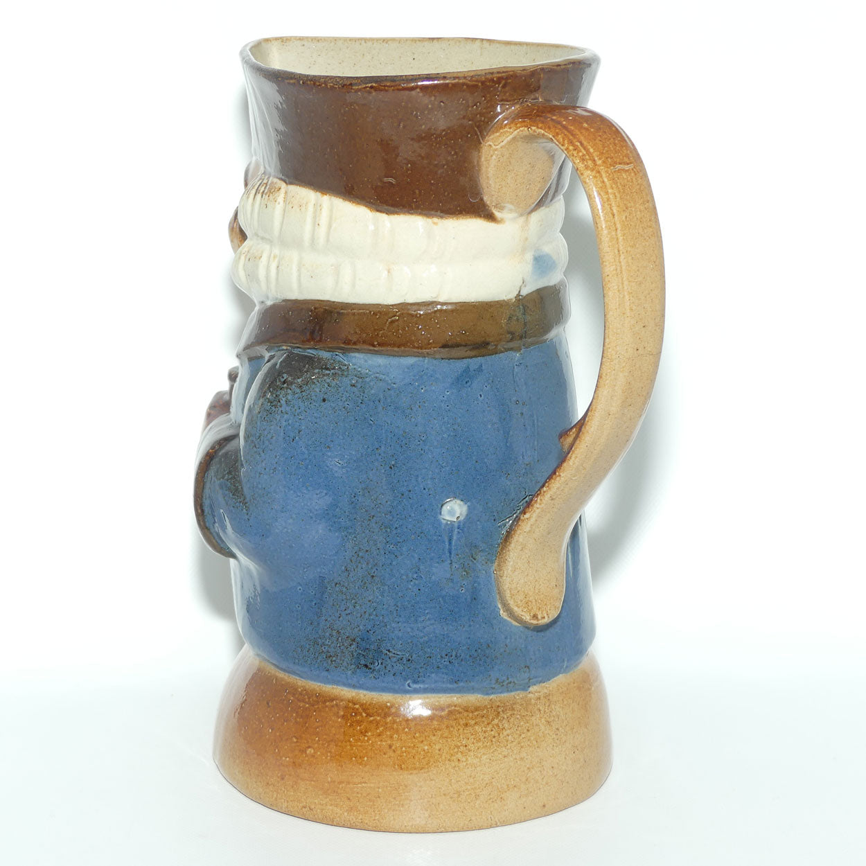 X8572 Royal Doulton Lambeth Harry Simeon The Standing Man Large toby | Smiling Face, Orange Waistcoat, Blue Jacket