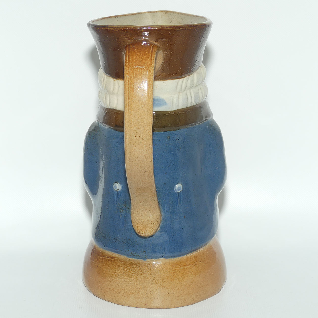 X8572 Royal Doulton Lambeth Harry Simeon The Standing Man Large toby | Smiling Face, Orange Waistcoat, Blue Jacket