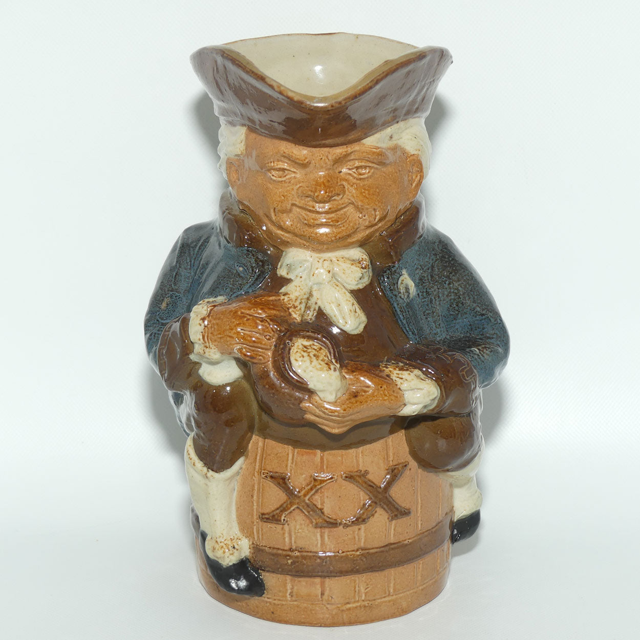 X8590 Royal Doulton Lambeth Harry Simeon Toby XX Large toby | Hand holds jug of Ale | Brown waistcoat