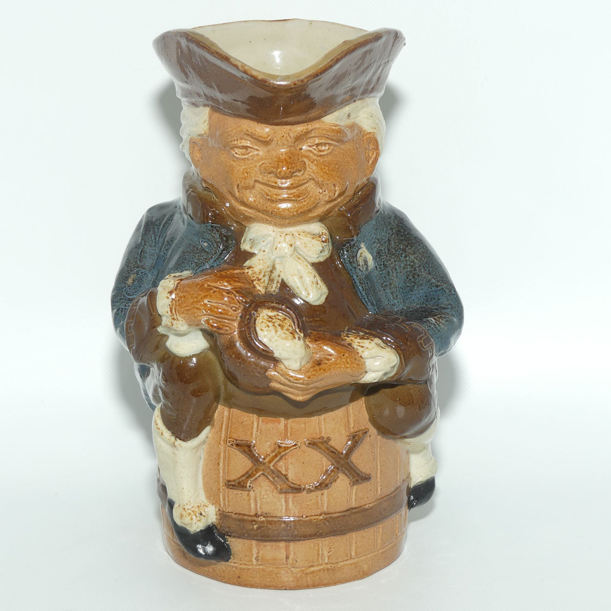 X8590 Royal Doulton Lambeth Harry Simeon Toby XX Large toby | Hand holds jug of Ale | Brown waistcoat