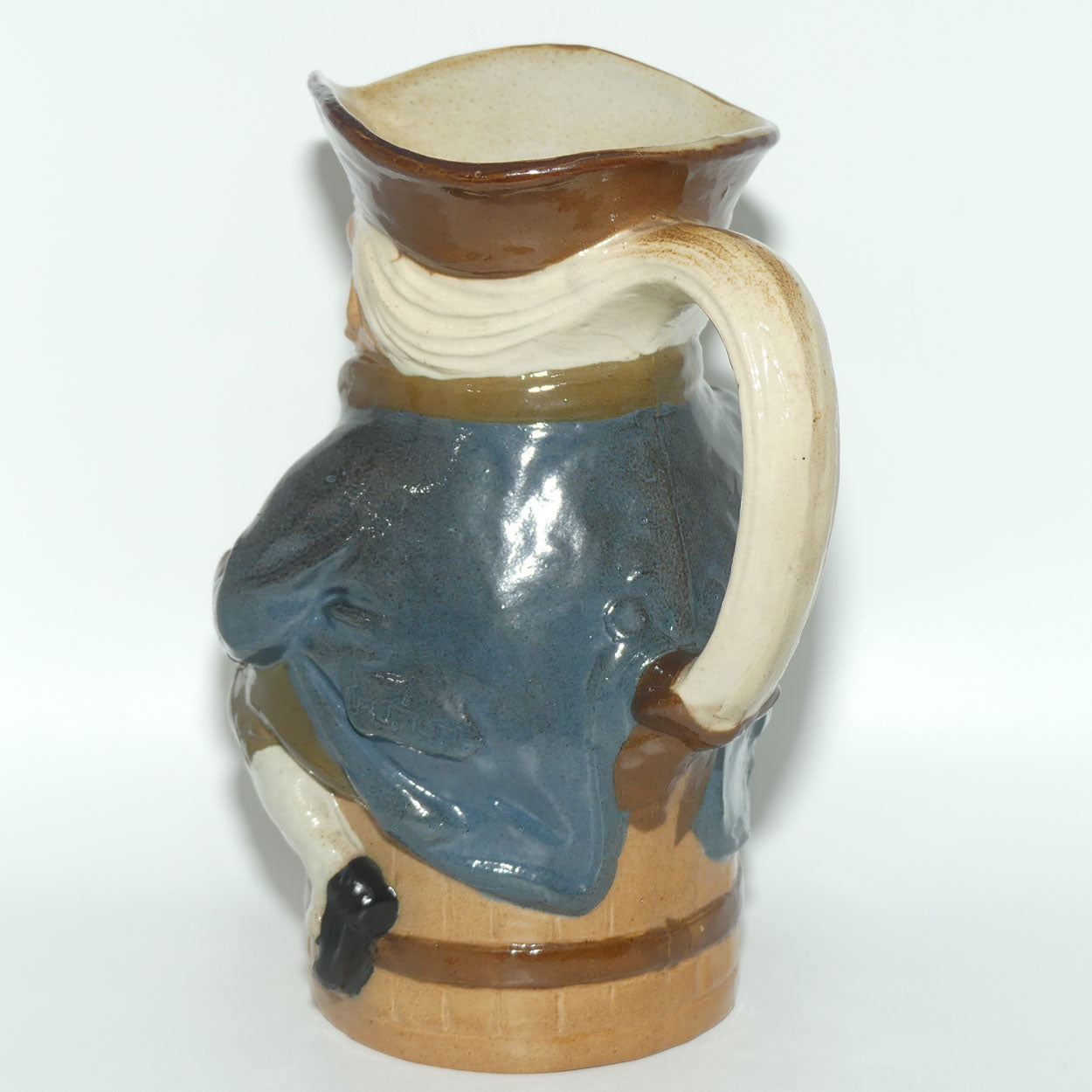 X8590 Royal Doulton Lambeth Harry Simeon Toby XX toby jug | Hand holds jug of Ale | Orange waistcoat