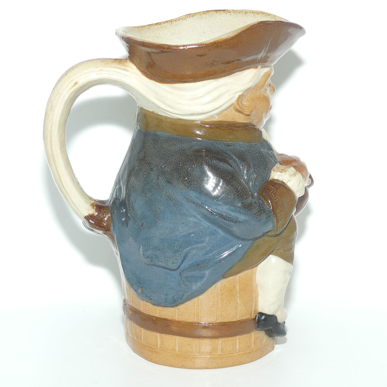 X8590 Royal Doulton Lambeth Harry Simeon Toby XX toby jug | Hand holds jug of Ale | Orange waistcoat