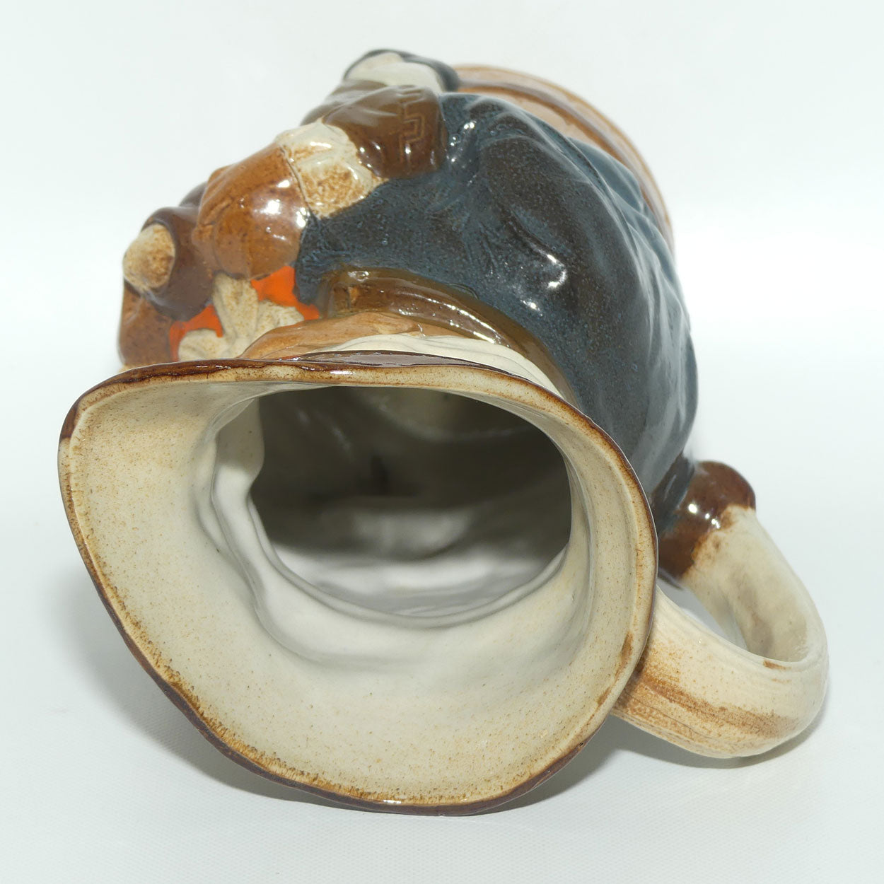 X8590 Royal Doulton Lambeth Harry Simeon Toby XX toby jug | Hand holds jug of Ale | Orange waistcoat