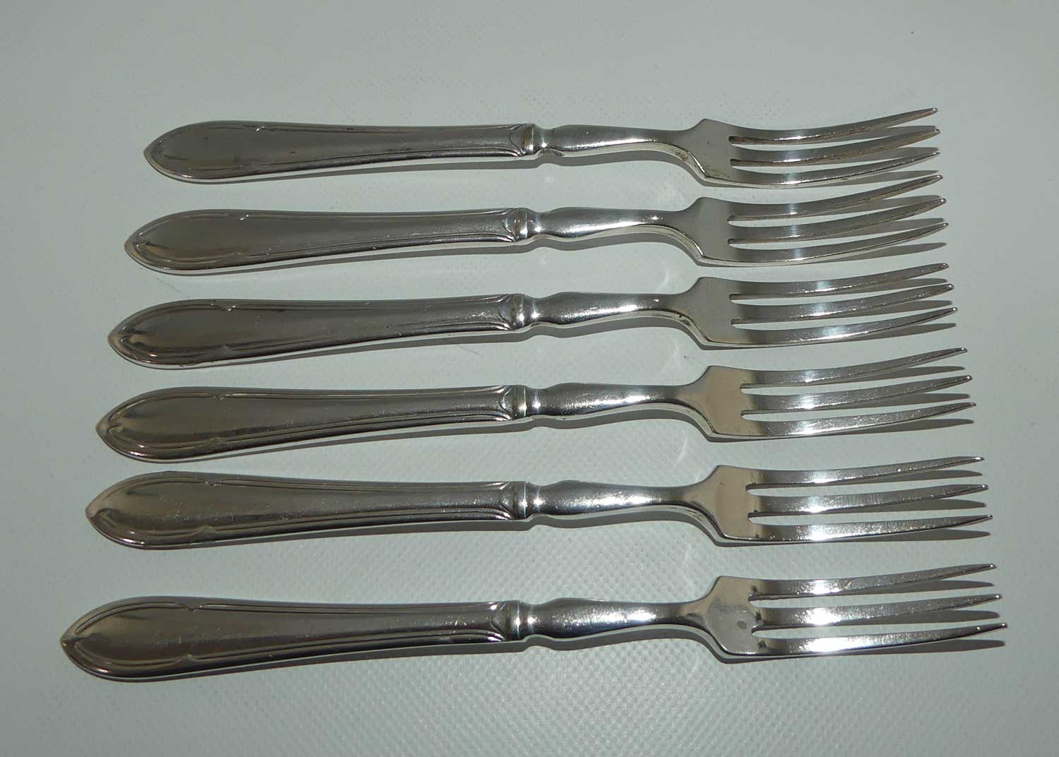 Set of 6 Yeoman Plate | Silver Plated elegant cake forks