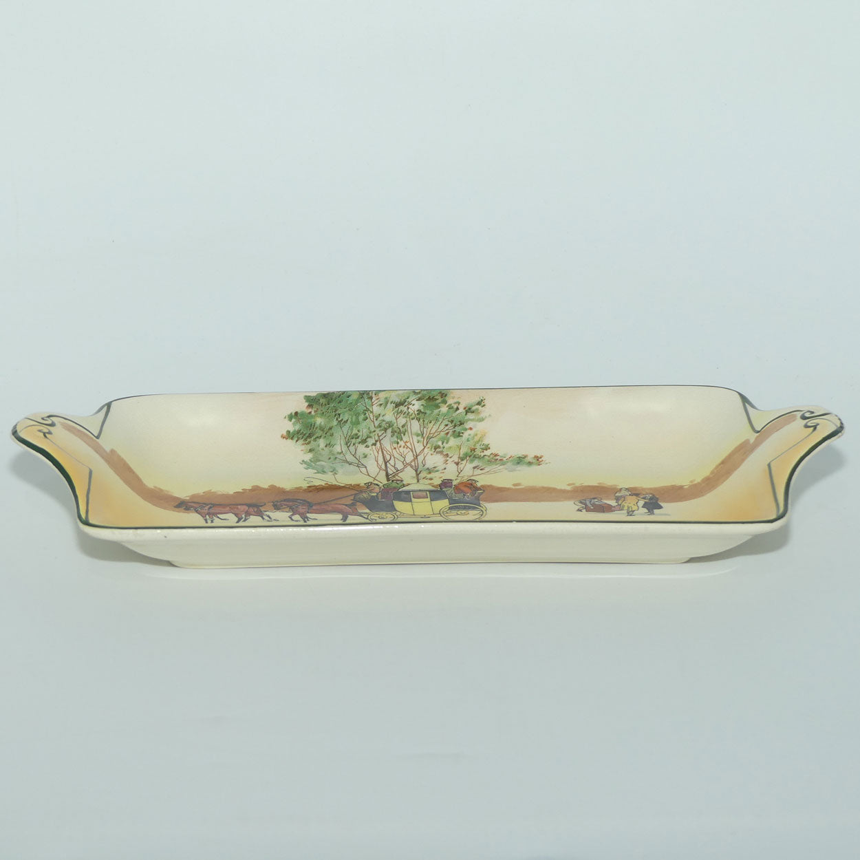 Royal Doulton Coaching Days York shape sandwich tray | Scene 16