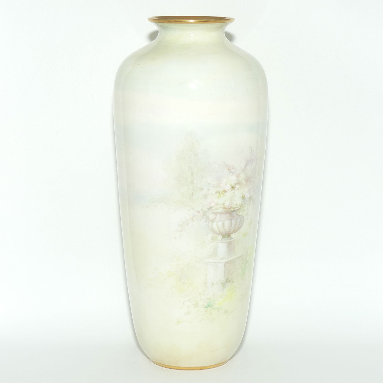 Doulton Burslem vase of a Young Woman signed S Alcock