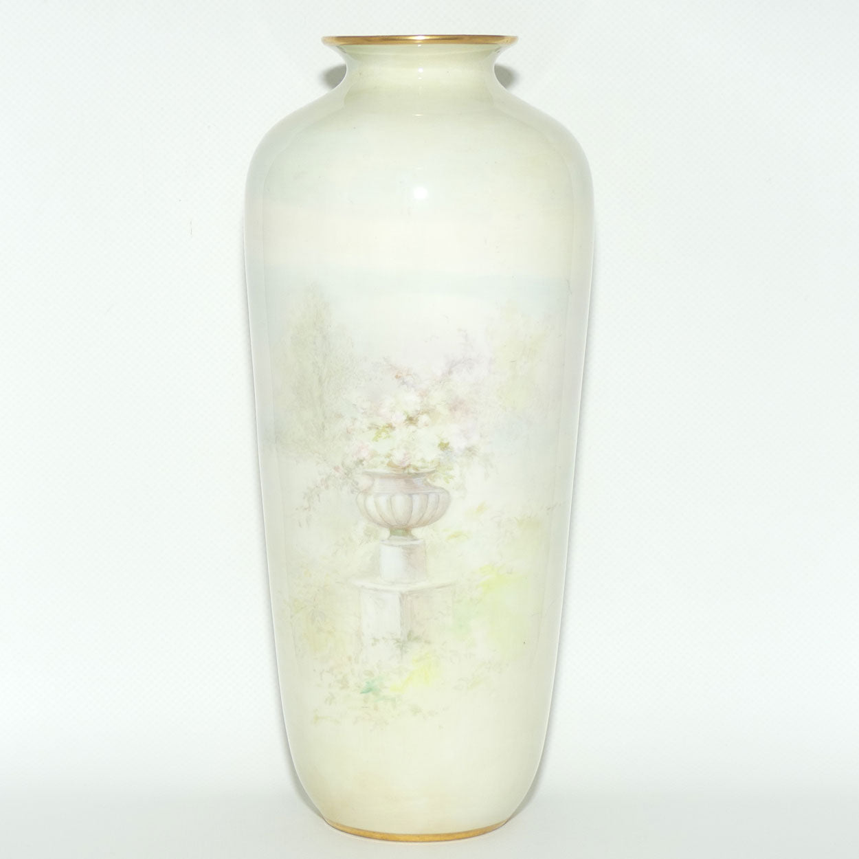 Doulton Burslem vase of a Young Woman signed S Alcock