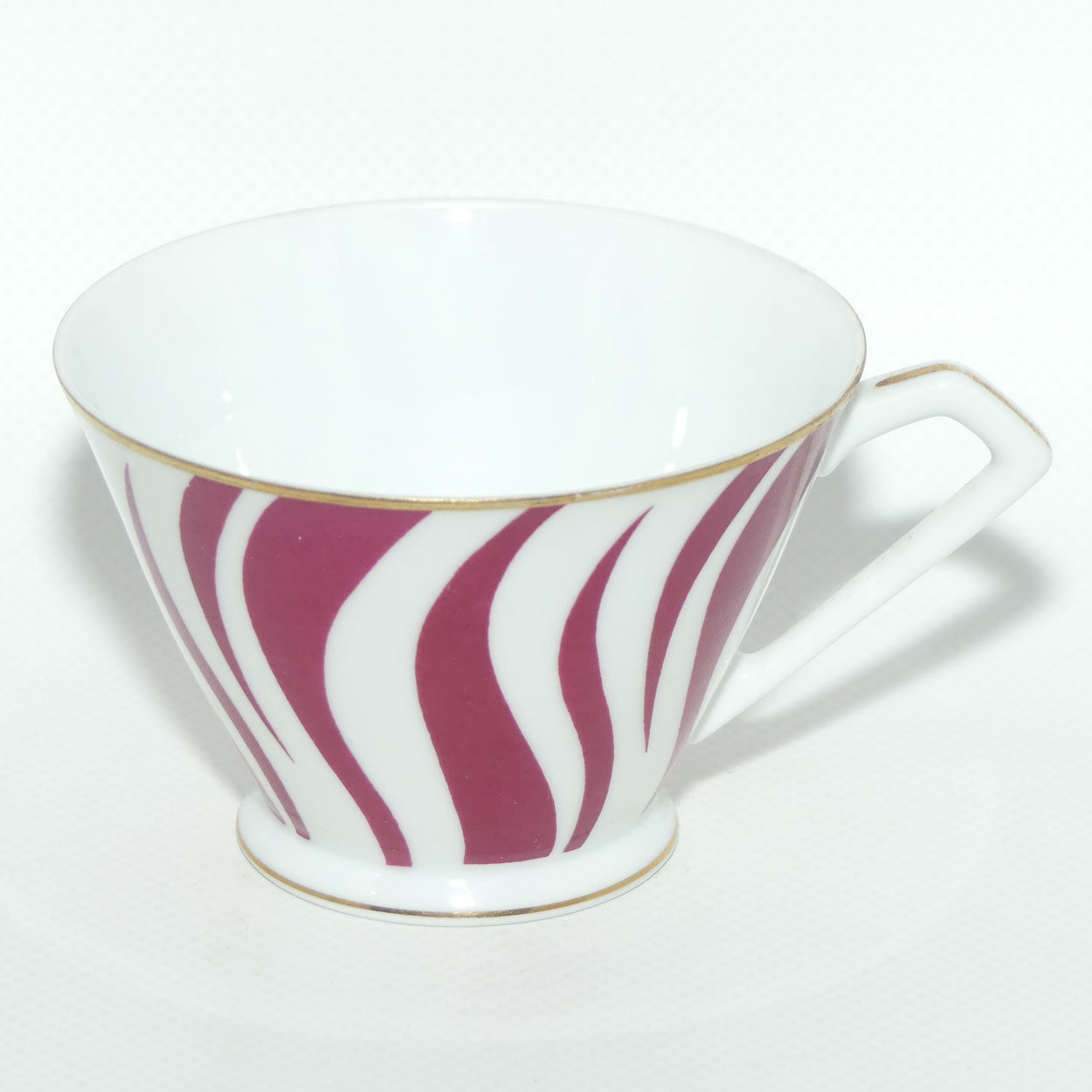 Vintage Retro Noritake Japan Zebra pattern trio | Cerise