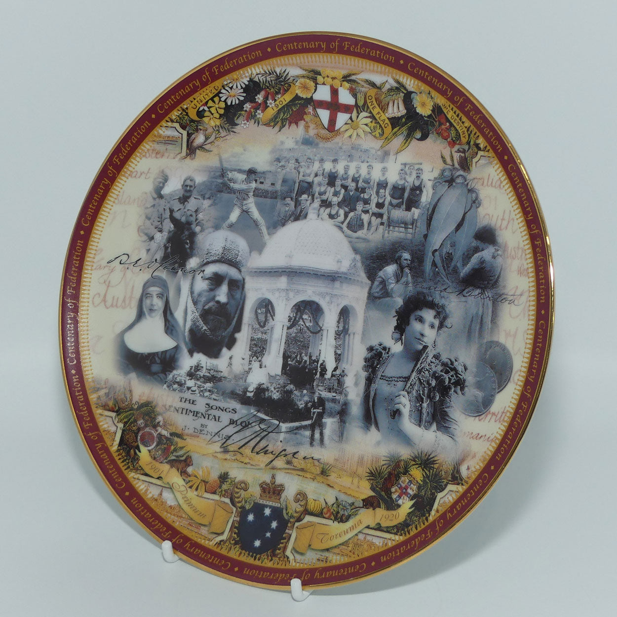 Bradex 03 B10 17.1 plate | Australia: Centenary of Federation | 1901 - 1920: Birth of a Nation - One Flag, One Hope, One Destiny