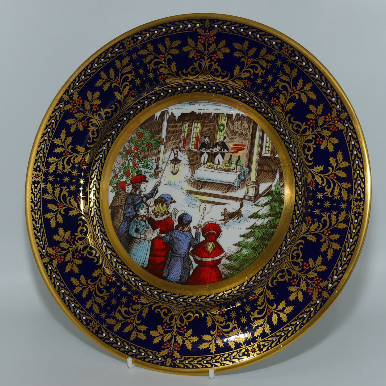1981-the-caverswall-christmas-carol-plate-the-wassail-song