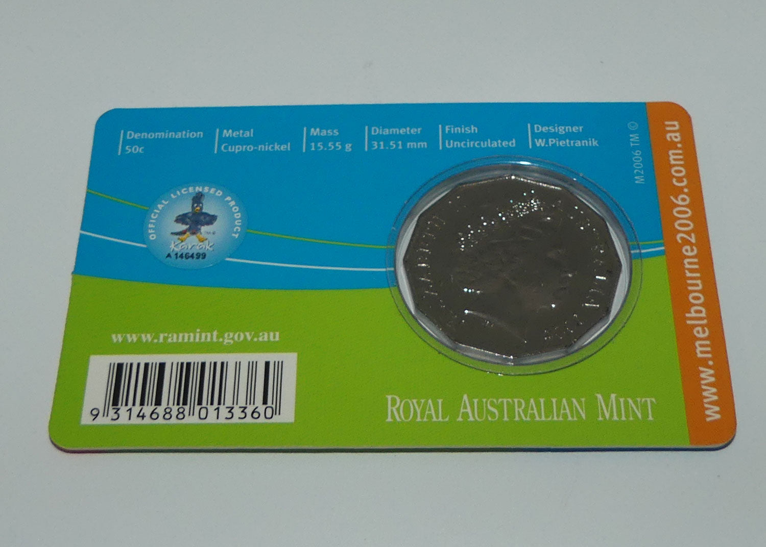 RAM 2006 | Melbourne 2006 | 50 cent Uncirculated | Aquatics