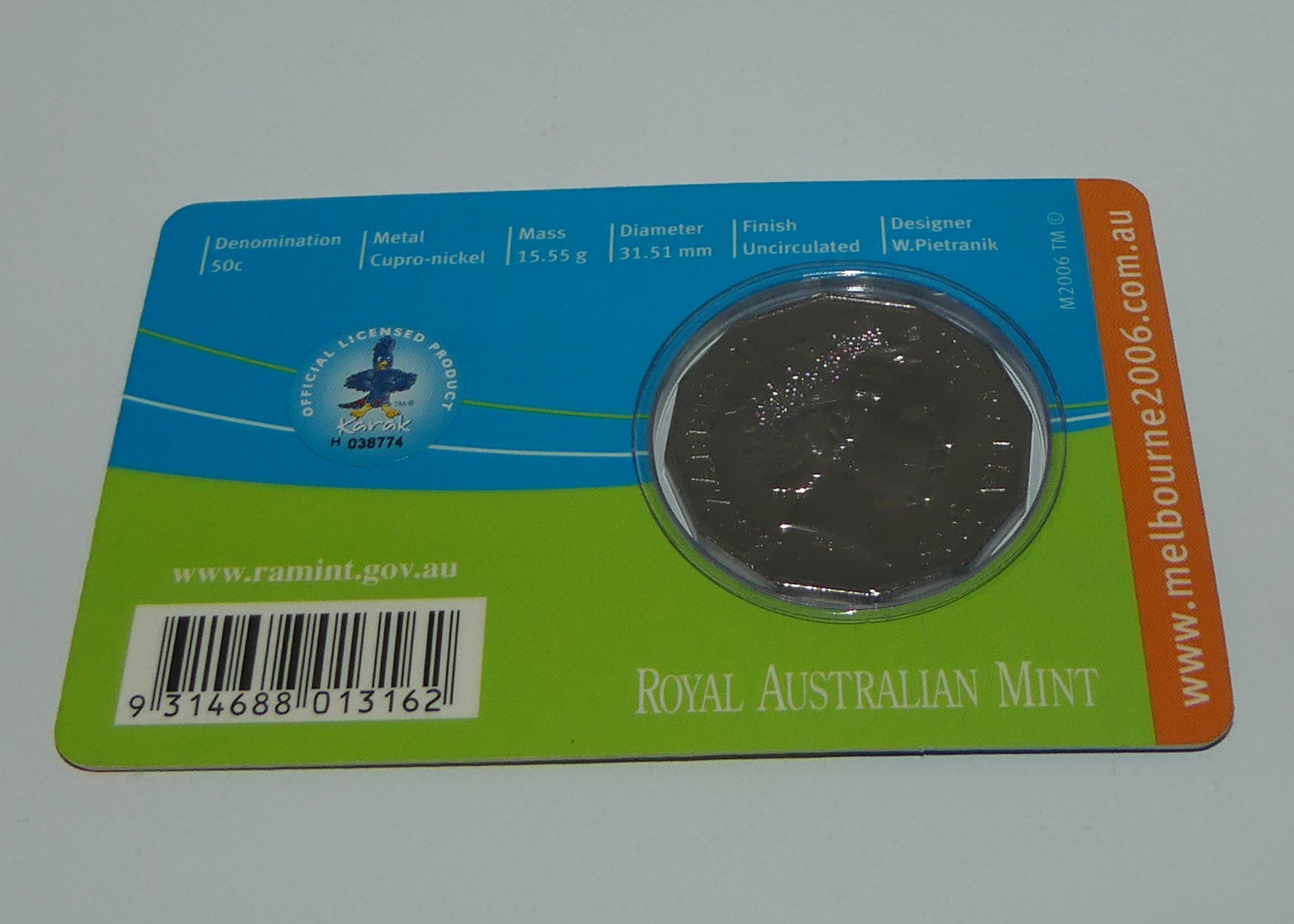 RAM 2006 | Melbourne 2006 | 50 cent Uncirculated | Shooting