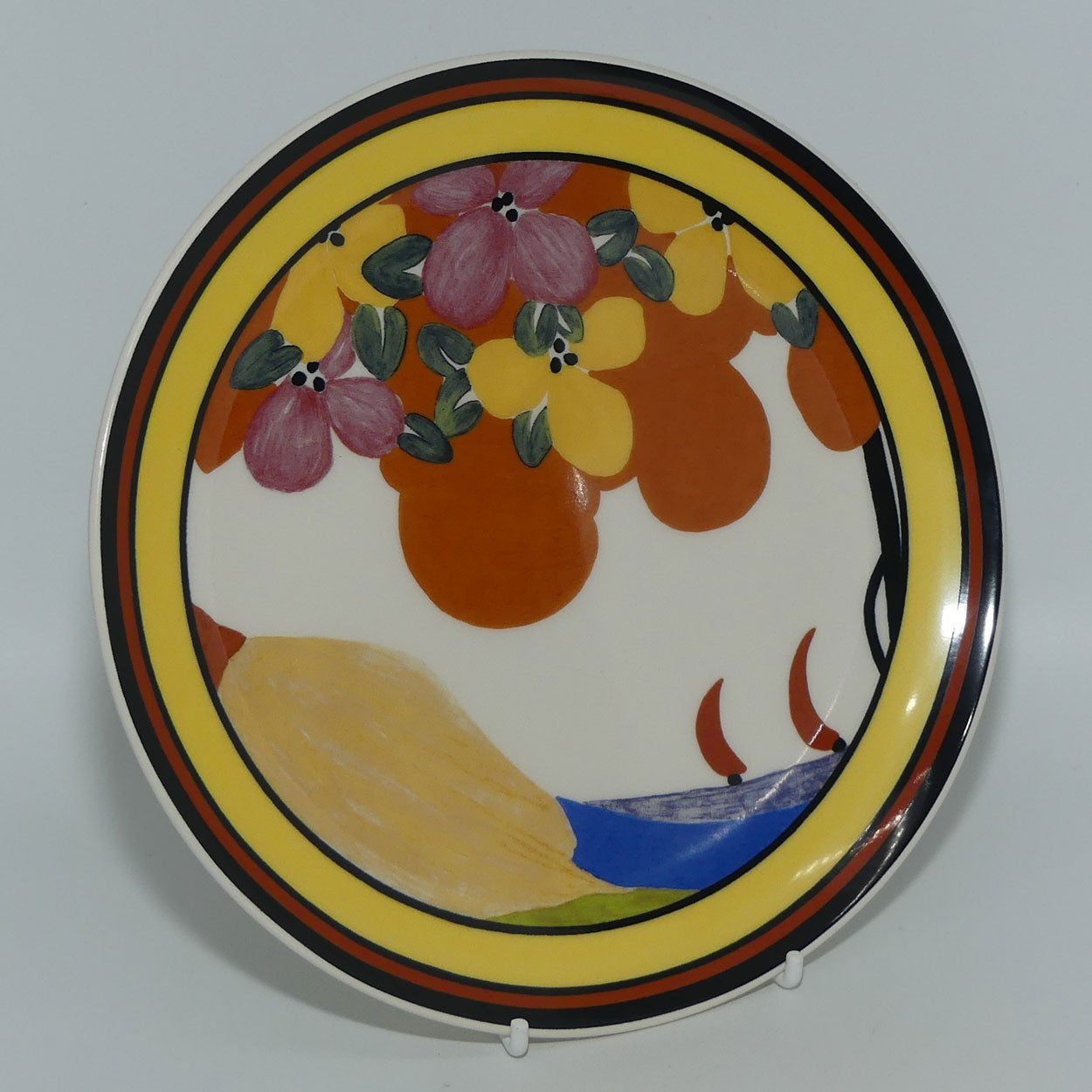 Bradex 26 W90 099.3 | Wedgwood Distinctly Different Clarice Cliff's Applique | Palermo plate