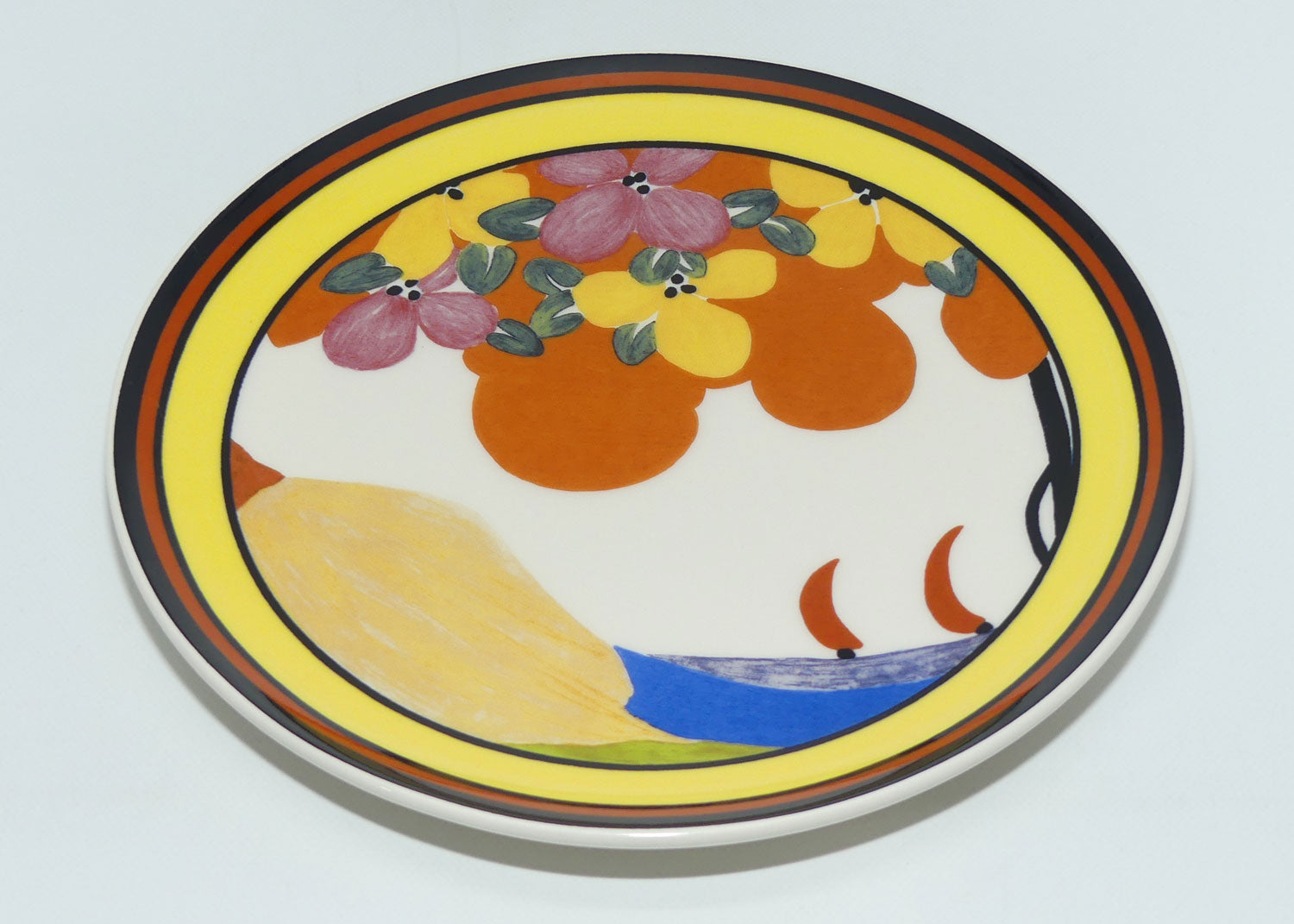 Bradex 26 W90 099.3 | Wedgwood Distinctly Different Clarice Cliff's Applique | Palermo plate