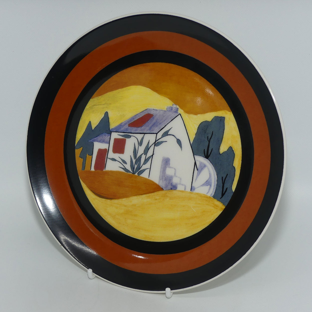 Bradex 26 W90 099.4 | Wedgwood Distinctly Different Clarice Cliff's Applique Lugano plate