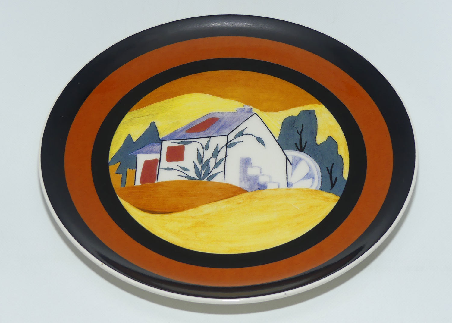 Bradex 26 W90 099.4 | Wedgwood Distinctly Different Clarice Cliff's Applique Lugano plate