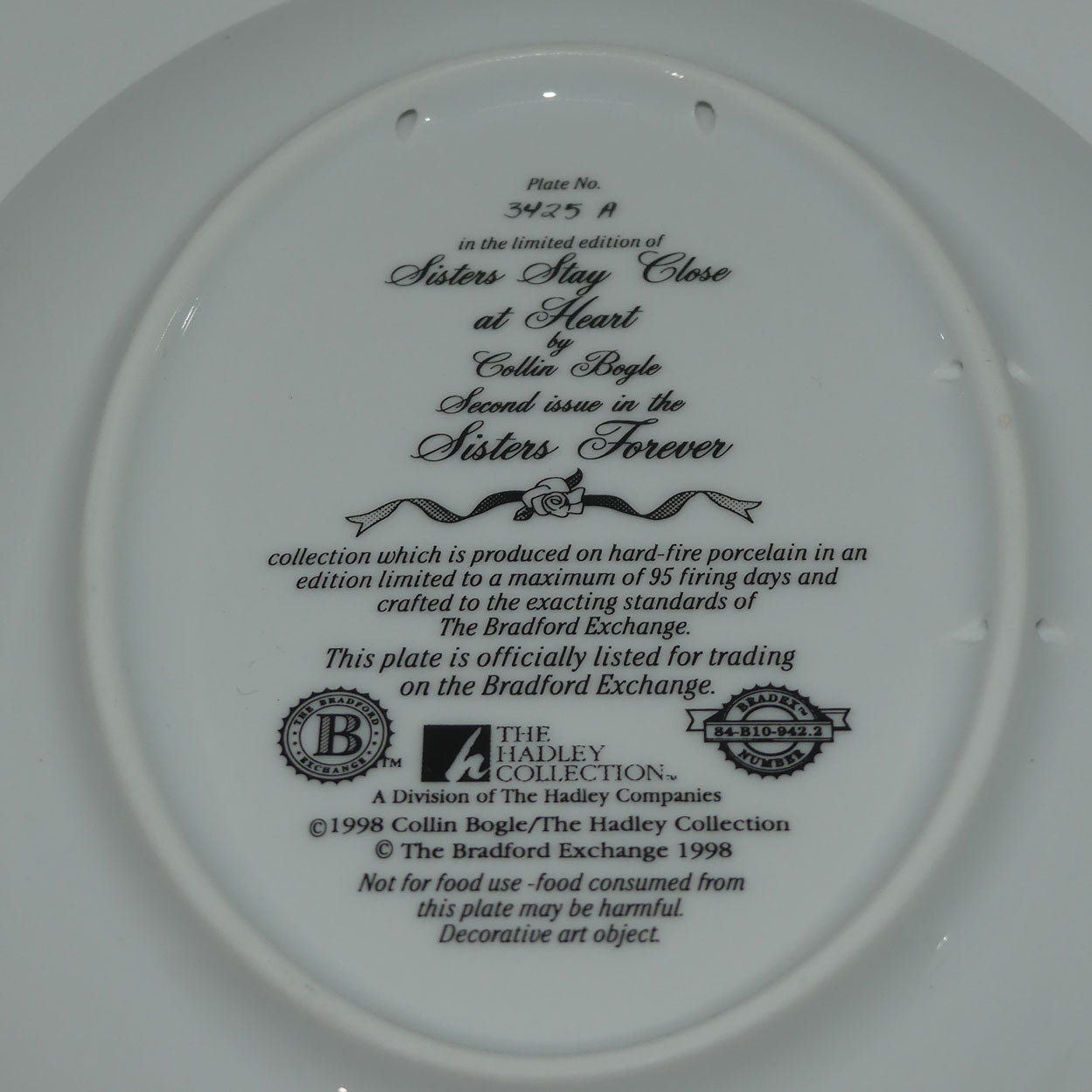 bradex-84-b10-942-2-plate-sisters-forever-sisters-stay-close-at-heart