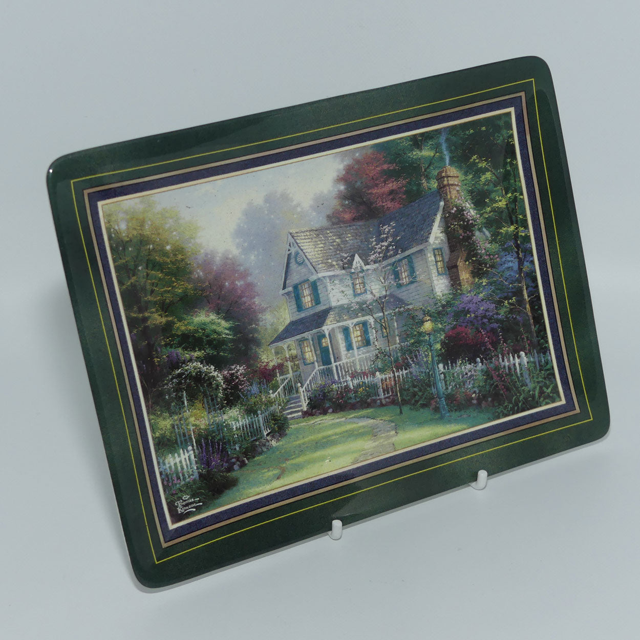 bradex-84-b11-154-6-plate-hometown-memories-thomas-kincade-victorian-garden-ii