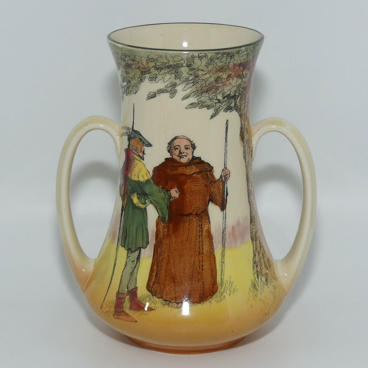 Royal Doulton Under the Greenwood Tree twin handle vase | Shape 7348 | D6094
