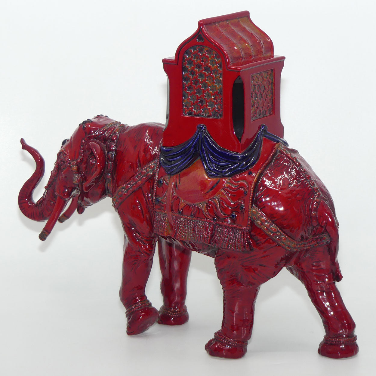 BA42 Royal Doulton Flambe Burslem Artwares Shanxi Elephant