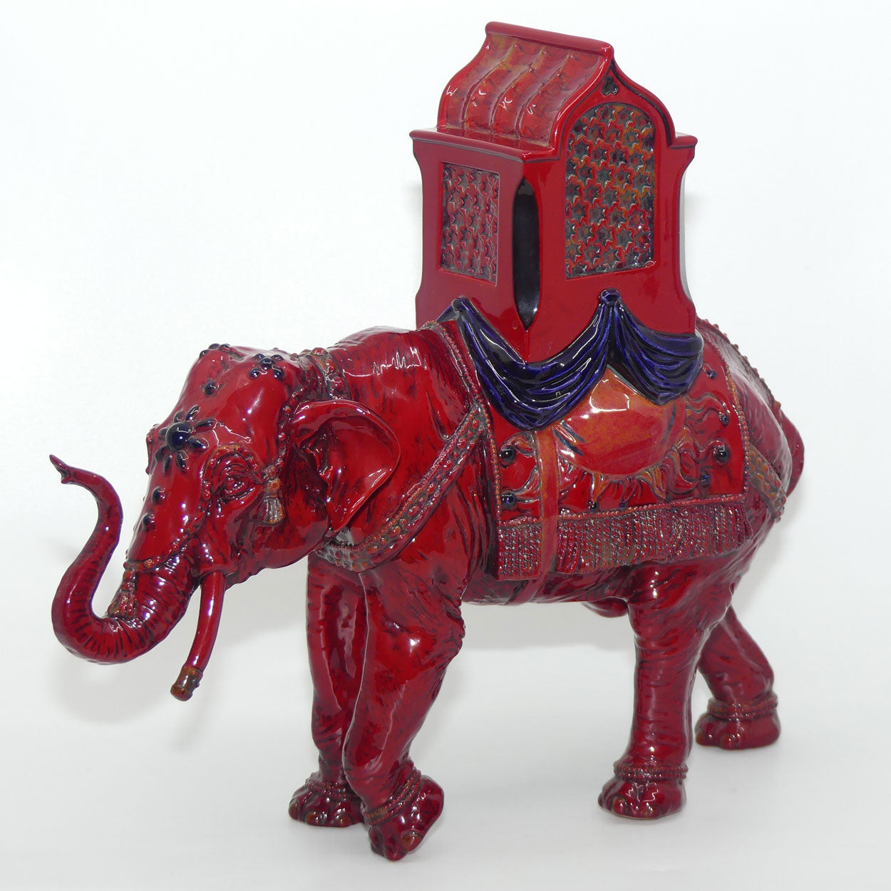 BA42 Royal Doulton Flambe Burslem Artwares Shanxi Elephant