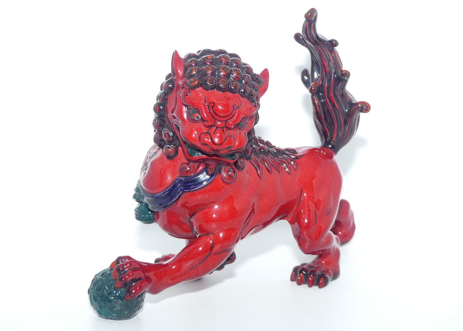 BA73 Royal Doulton Burslem Artwares Flambe 2006 Year of the Dog