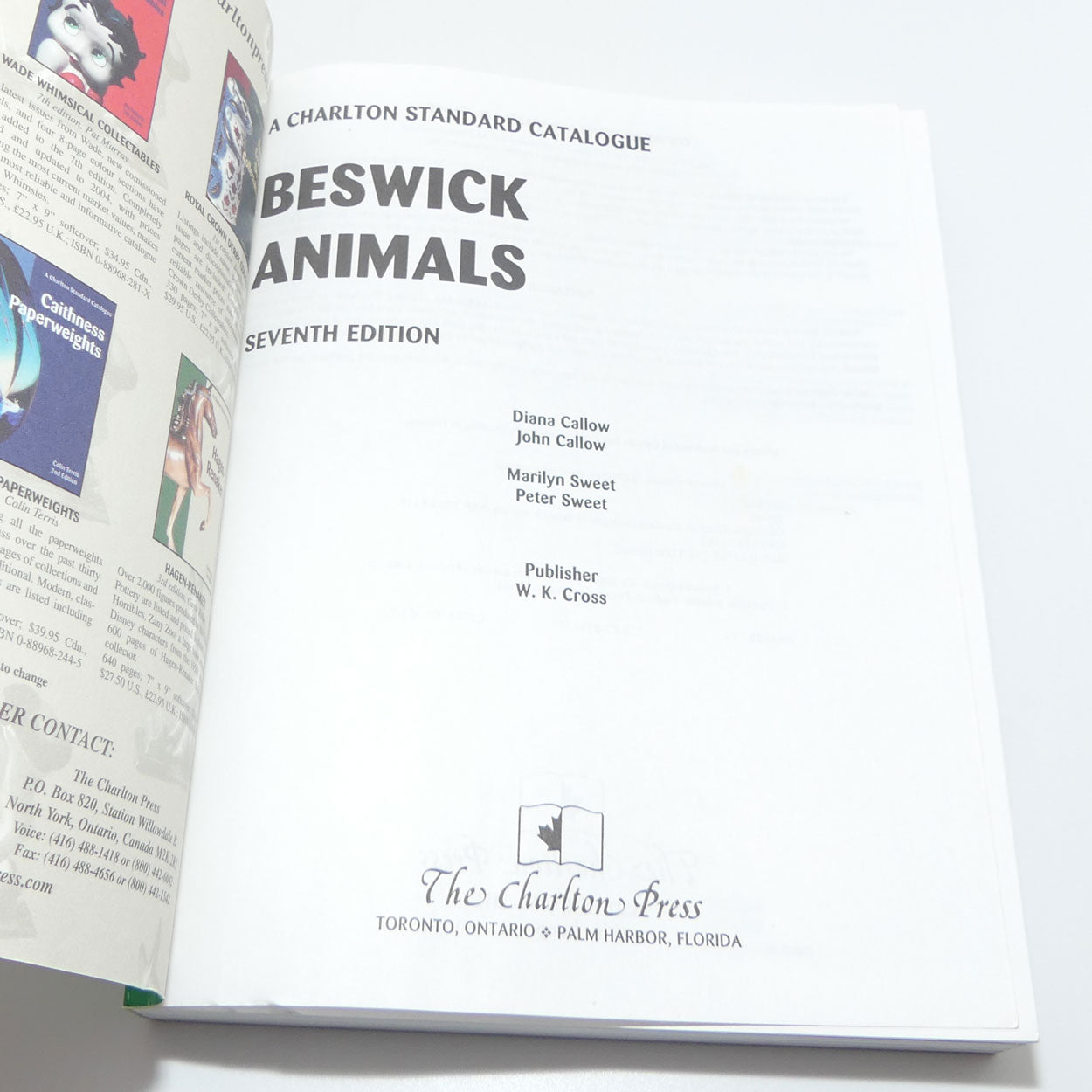 Reference Book | Charlton Catalog 7th Ed | Beswick Animals