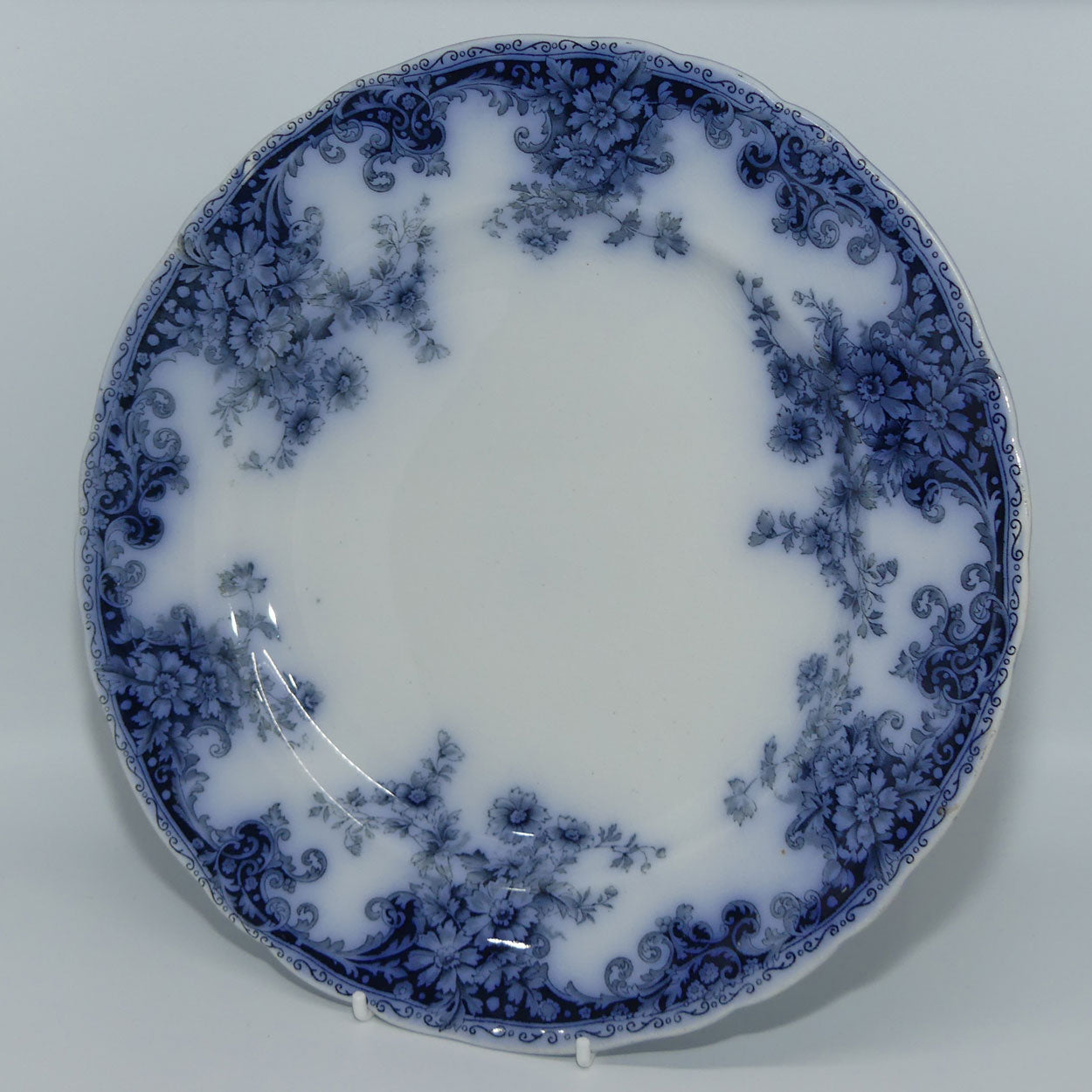 Burgess and Leigh Burslem Athol pattern Flow Blue plate | Rd No 324171 | c.1900