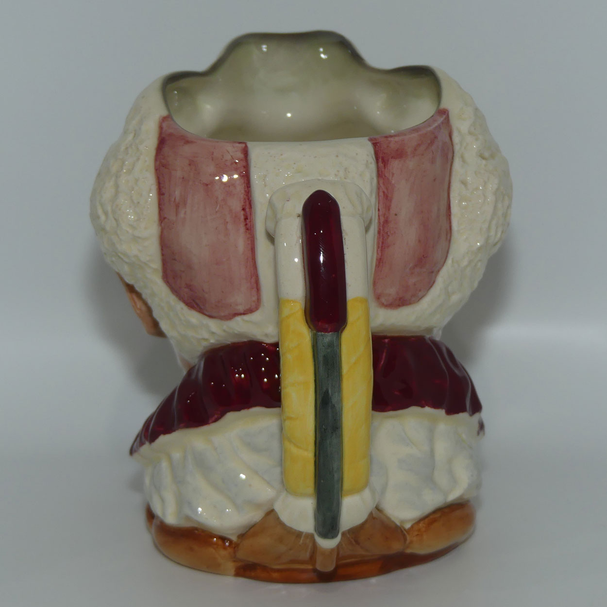 D6322 Royal Doulton large character jug The Clown | White Hair