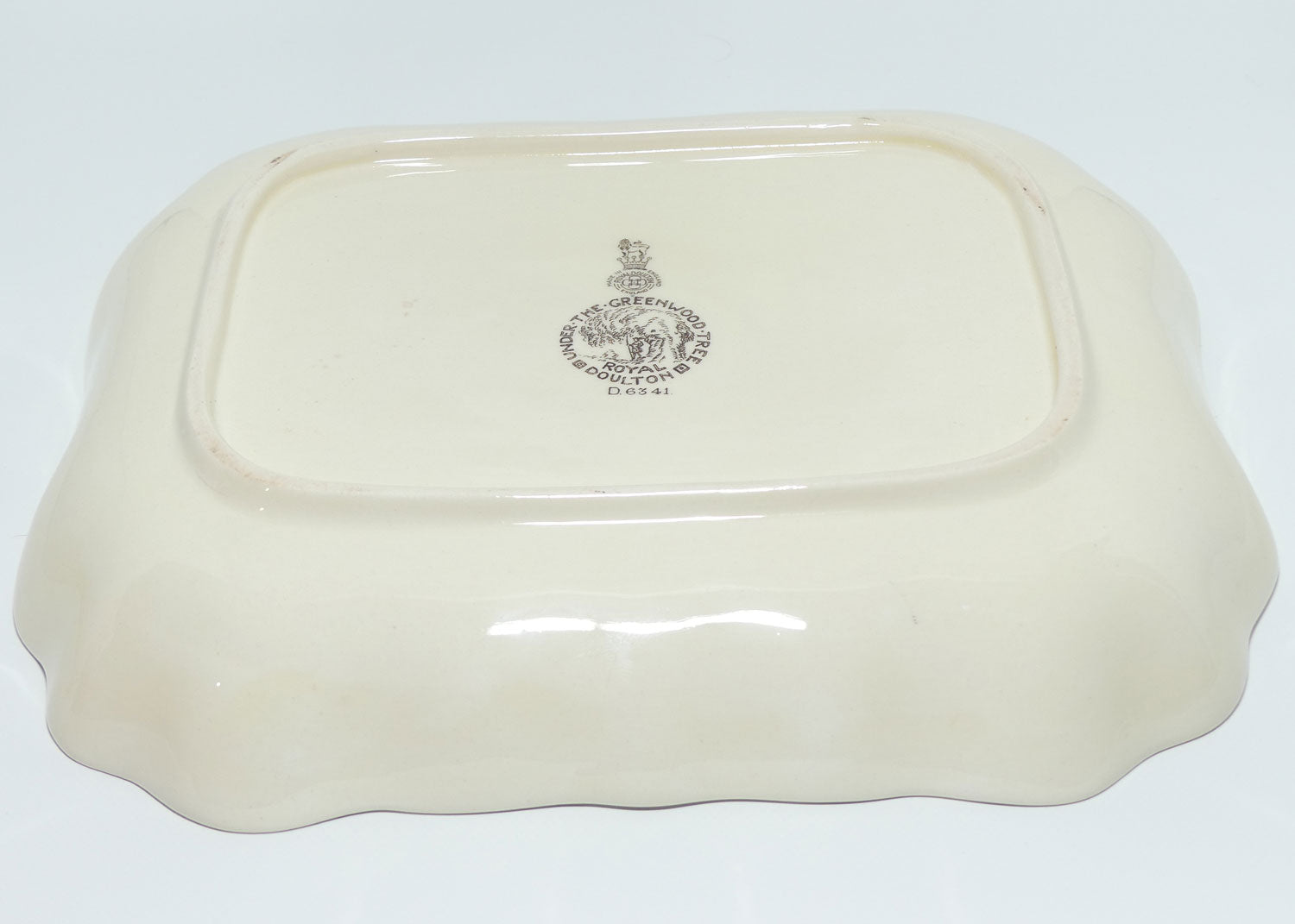 Royal Doulton Under the Greenwood Tree rectangular bowl D6341 | Scene 10