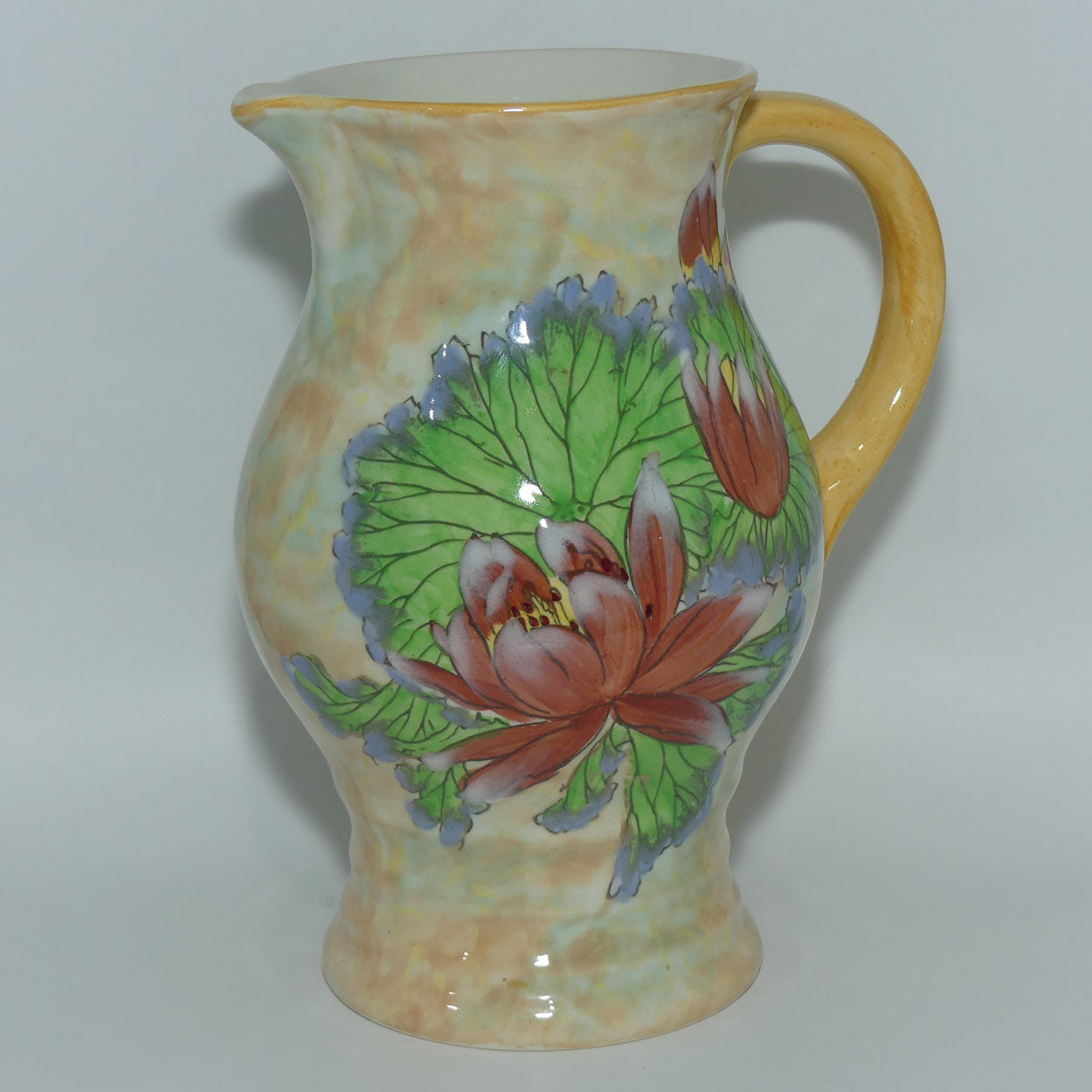 Royal Doulton colourful Water Lily pattern jug D6343 | #1