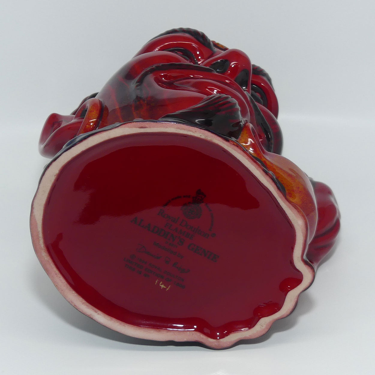 D6971 Royal Doulton large character jug Aladdin's Genie | Flambe